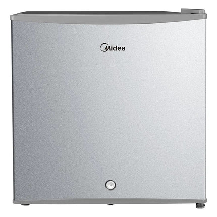 Frigobar Midea MDRD86FGM50 Always Cool Una Puerta 2ft³ Plateado Mini Electrico Chiquito Llave De Seguridad