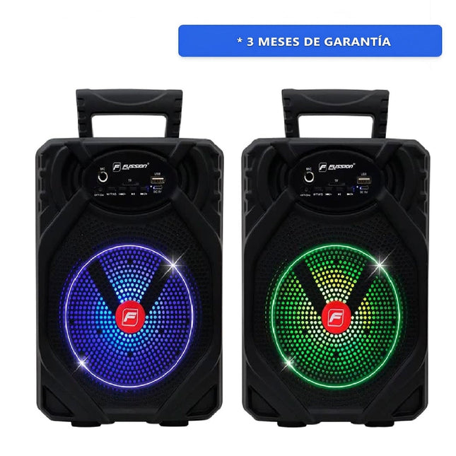 Juego De 2 Bafles Fussion PBS-65015 Recargables 6.5" Bluetooth