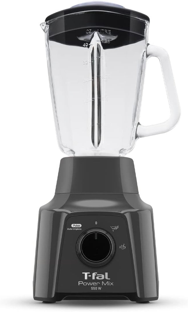 Licuadora T-Fal 2 Velocidades Powermix Vaso Vidrio 1.25 L 550 W