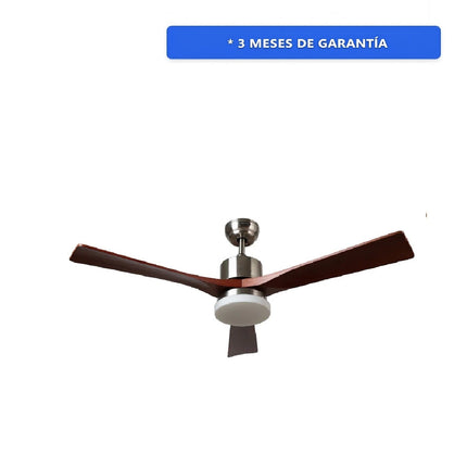 VENTILADOR DE TECHO CAVA VDCACLSA52 52" 3 ASPAS C/LUZ MADERA MASTERFAN
