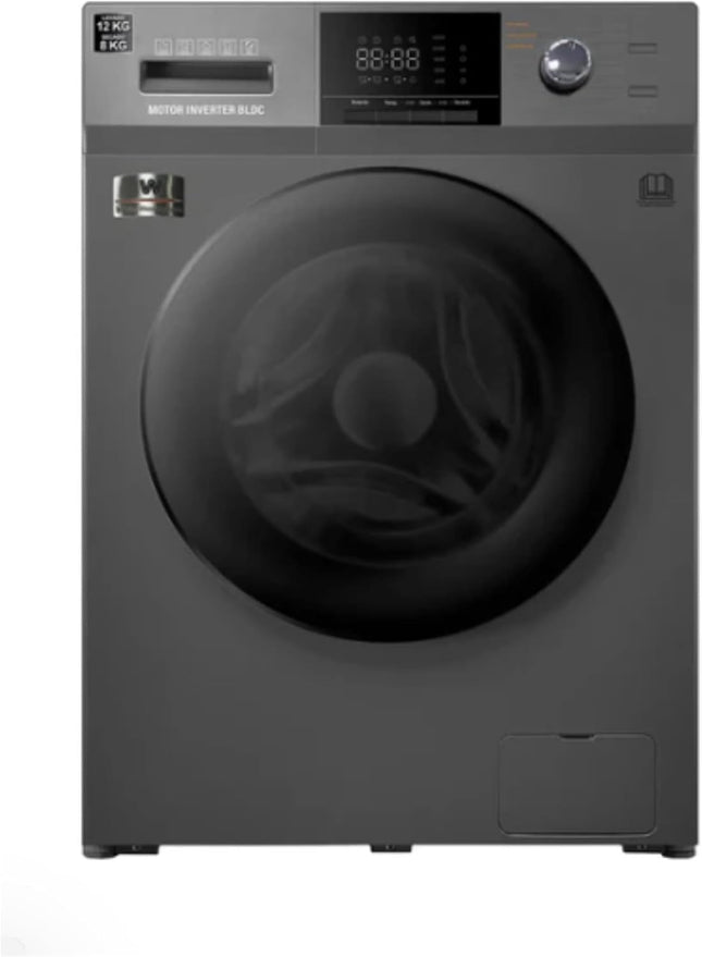 Lavasecadora White Westinghouse WWCFL14303AWDSS 12/8 Kilos Inverter Carga Frontal Gris