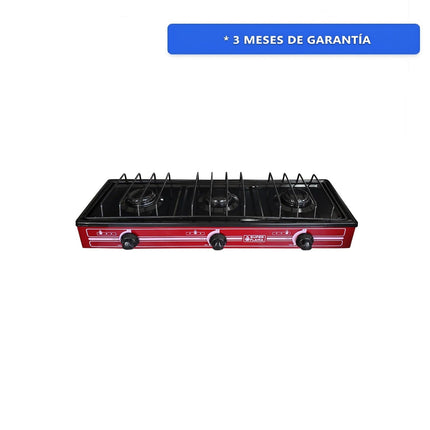 Parrilla de Mesa Flama 3 Quemadores Vino (3Q-V)
