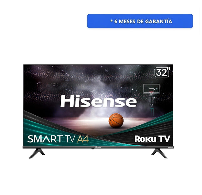 Pantalla HISENSE 32A4HNR 32'' Roku Tv Hisense Smart Tv Hd A4 Series