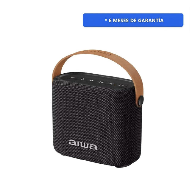 Bocina Portátil AIWA IPX4 AWS70BTB Bluetooth 5.3 con 14W, luz LED de Atardecer, batería 2000 mAh