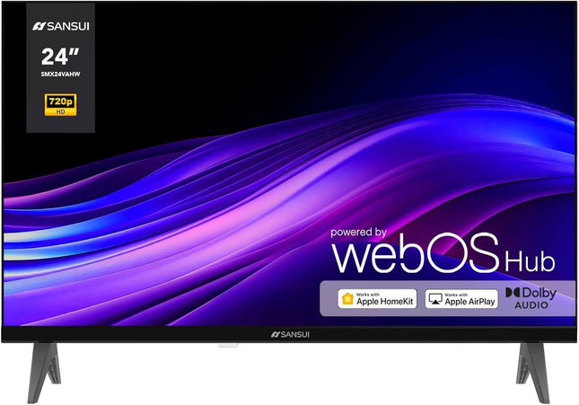 Pantalla SANSUI SMX24VAHW TV 24" HD Smart TV, WiFi Sistema Operativo WebOS Series