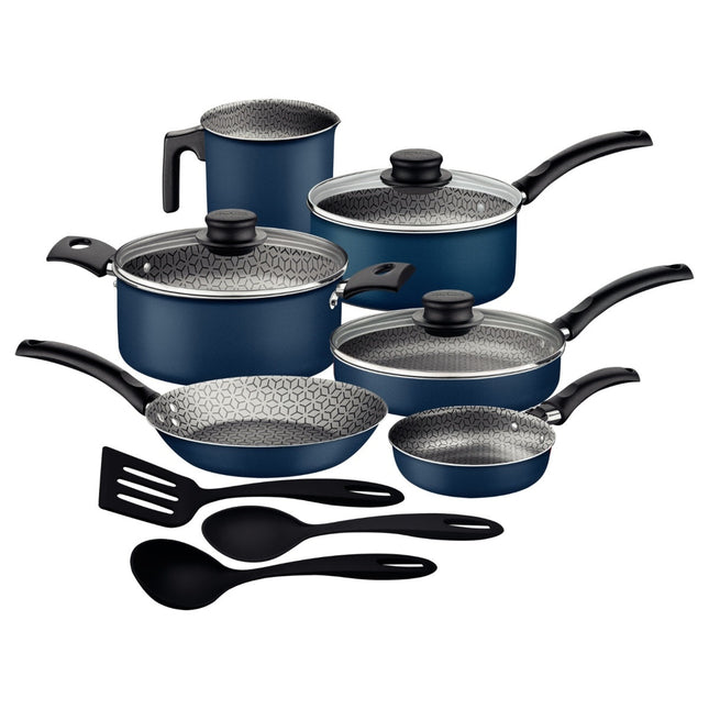 Bateria de Cocina Tramontina 27899481 Turim 12 Piezas Azul