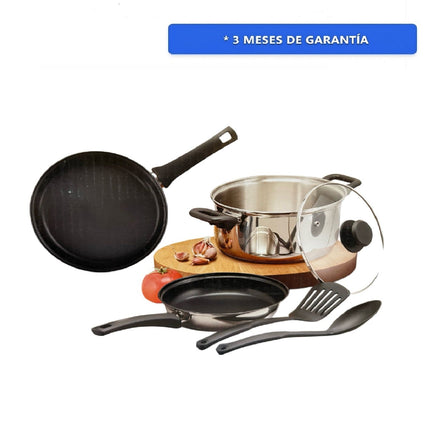 Batería de Cocina Tramontina 32208950 de 6 Piezas de Acero Inoxidable