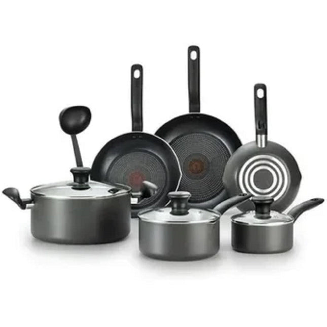 Baterial T-Fal B208SA64 INITIATIVES 10 Piezas Negro