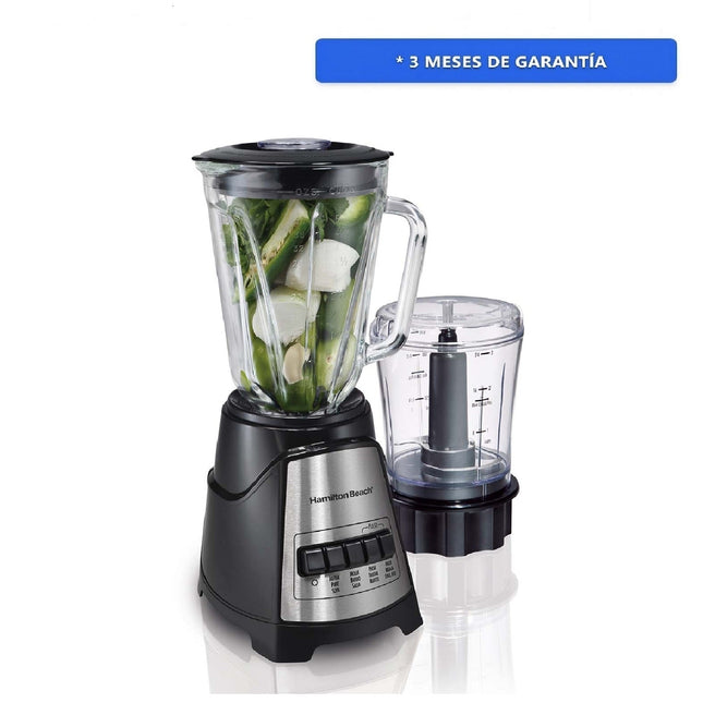 Licuadora Power Elite Hamilton Beach 58149J/G con Picador 2 en 1, 12 Funciones 1.25 Litros
