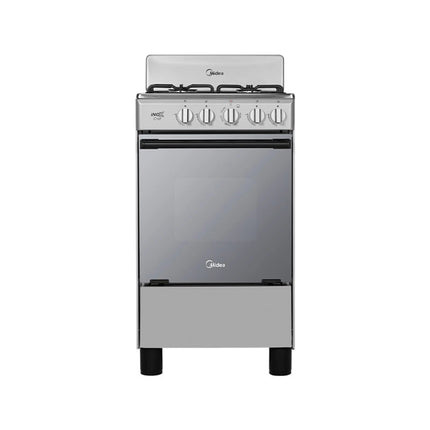 Estufa de piso Midea MGS20FS1BAABG con copete 20" InoxChef Silver