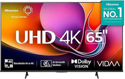 Pantalla Hisense 65A65NV 65'' Smart Hisense TV 4K UHD