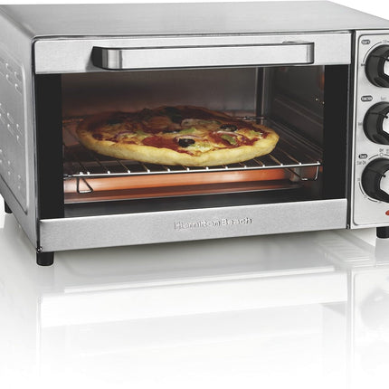 Horno Tostador De 4 Rebanadas Hamilton Beach 31401 Acero Inoxidable Plateado 12 Litros