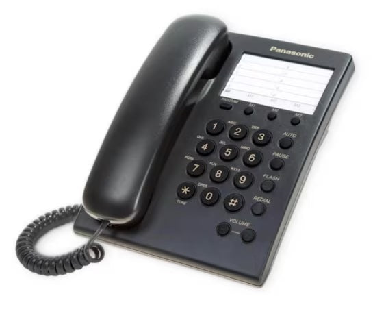 Teléfono Alámbrico Panasonic KX-TS550MEB Negro