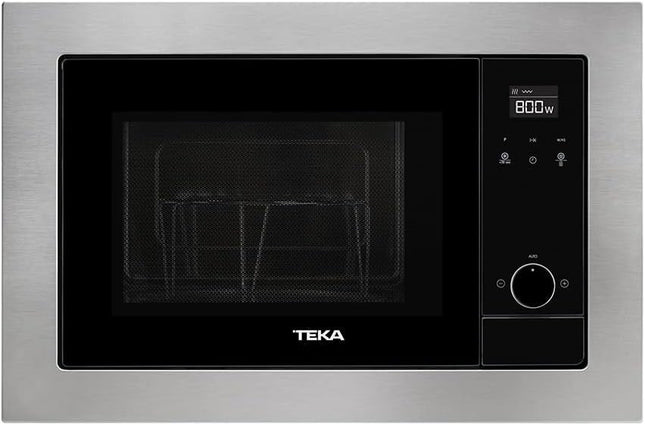 Horno de Microondas TEKA MS 620 BIS 110V.Acero inoxidable con antihuella 18 L netos.Grill de quarzo