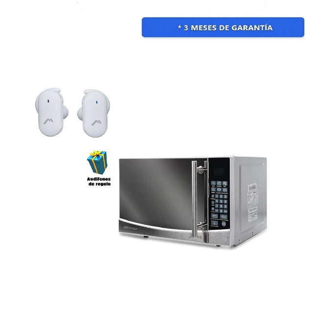 Horno Microondas Mirage Microwave MWD020E 0.7ft3 2 lt 110v Espejo + AUDIFONOS DE REGALO