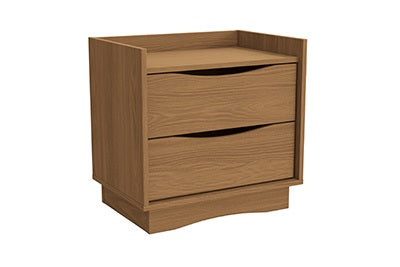 BURO KAPPESBERG M261 NG BUR DE 52X54X38 CM CON 2 CAJONES COLOR NOGUEIRA