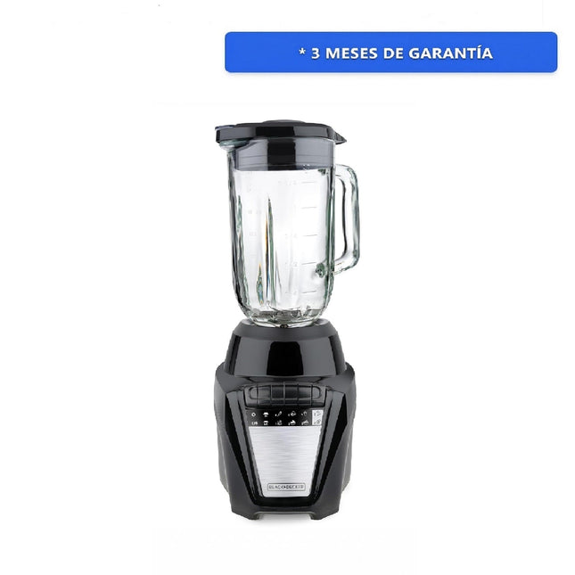 Licuadora Black & Decker BL0876-1BDLA Vaso Vidrio 700W de 8 Vel Negra