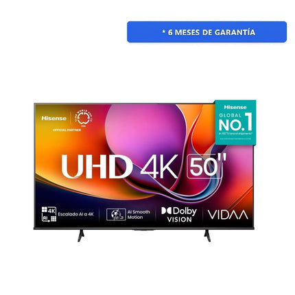 Pantalla Hisense 50A65NV 50'' LED 4K UHD