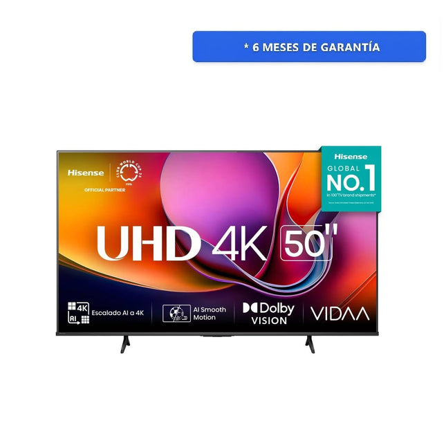 Pantalla Hisense 50A65NV 50'' LED 4K UHD