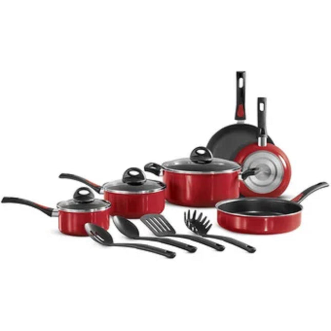 Batería de Cocina Tramontina 80149556 Everyday color rojo 13 piezas