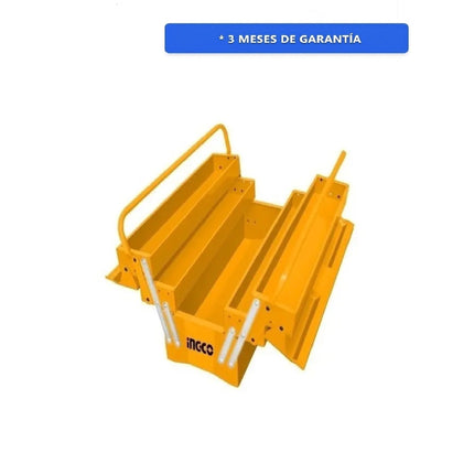 Caja De Herramientas Metalica INGCO HTB02 con 3 compartimentos