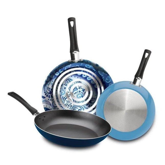 3 Pack de Sartenes Ekco 3 PACK AZUL Trendy Blue Aluminio con Duraflon