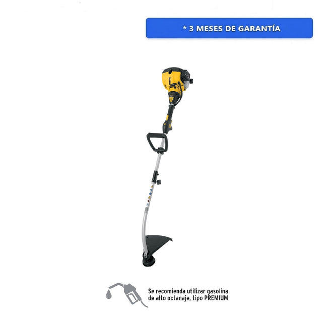 Desbrozadora a gasolina Truper DES-25P 25cc mango tipo "D", 17"corte, curv