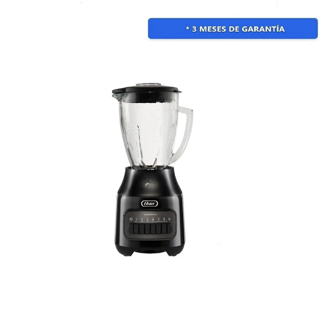 Licuadora Oster BLSTPEG-BPB  Vaso de Vidrio 600W  6 Vel Negra