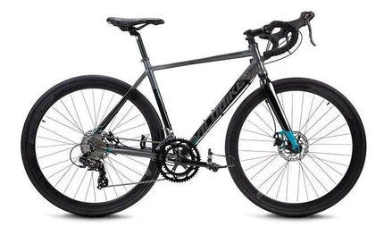 Bicicleta Ruta Alubike Sport Mazzima Frenos Disco Mecánico Color Gris Tamaño Del Cuadro 48 Cm 15
