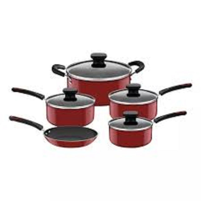 Bateria de cocina Tramontina 27899207 Rojo Padua de 5 piezas