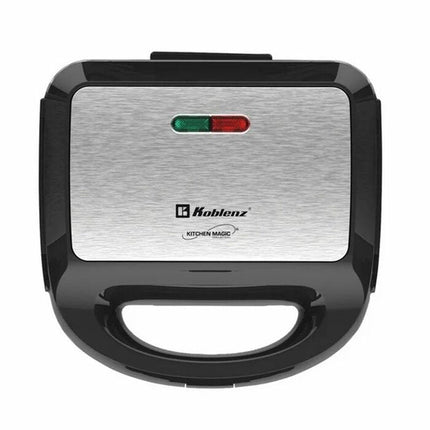 Sandwichera Koblenz SKM-950 IN 2 en 1 820W Negro Acero Inox
