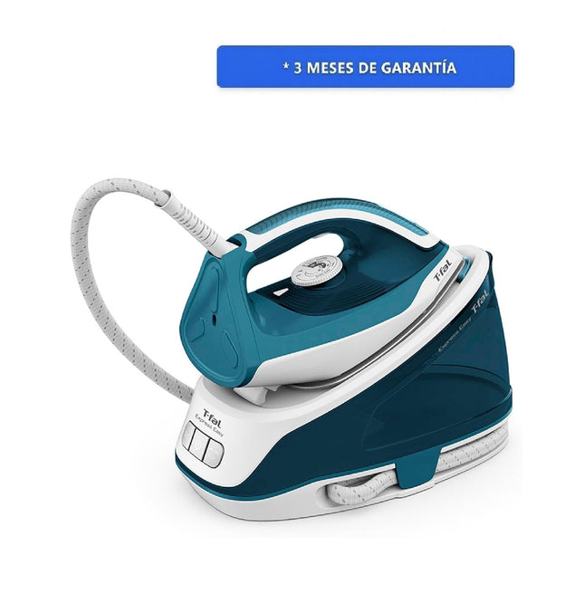 Plancha Express T-Fal SV6115X0 Easy Blanco/Azul tanque de 1.4 L