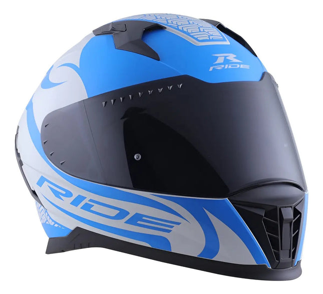 Casco Motociclista Track Sc Triade Azul Solido L