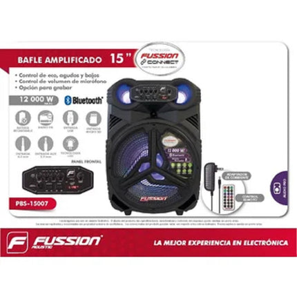 BAFLE AMPLIFICADO 15” FUSSION MOD. PBS-15007