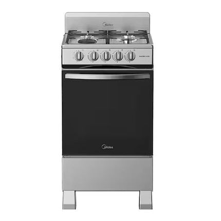 Estufa De Piso Con Copete 20" Midea MGS20FS1BIABG Mastercook Silver