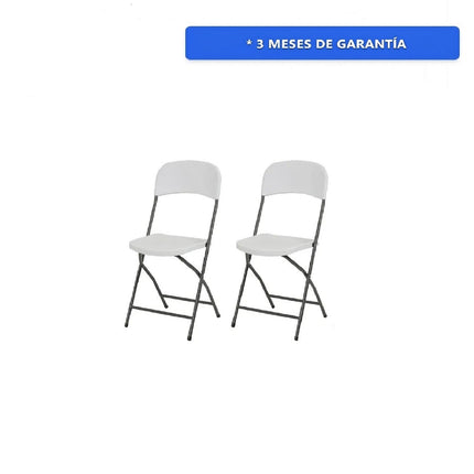 Paquete 2 Silla Plegable De Plástico Tap-40
