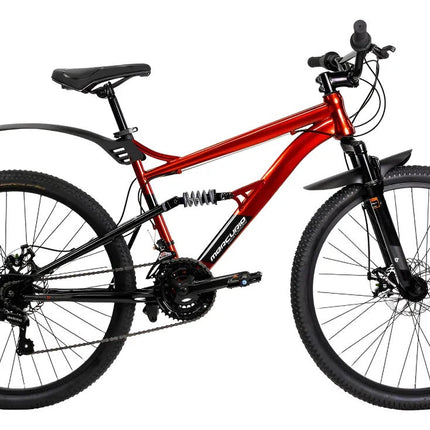 Mountain Bike Mercurio Doble Susp Kaizer Dh R26 21v Shimano Naranja