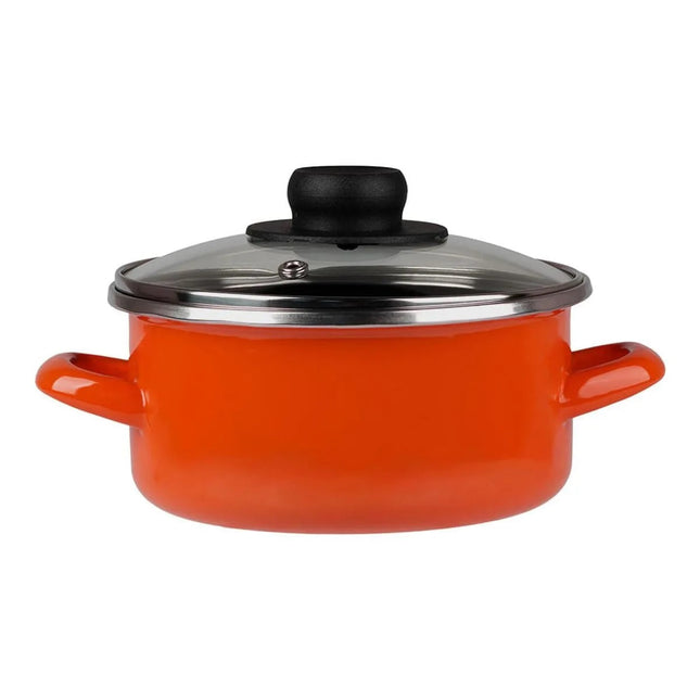 Cacerola Ekco CACE EMO16NA Emotions 16cm Acero Vitrificado Naranja