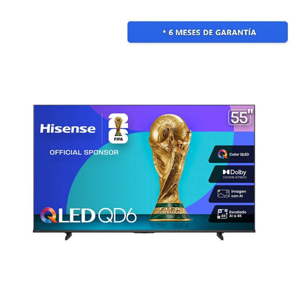 Pantalla Hisense 55QD6QV de 55'' Smart Tv QLED Vidaa