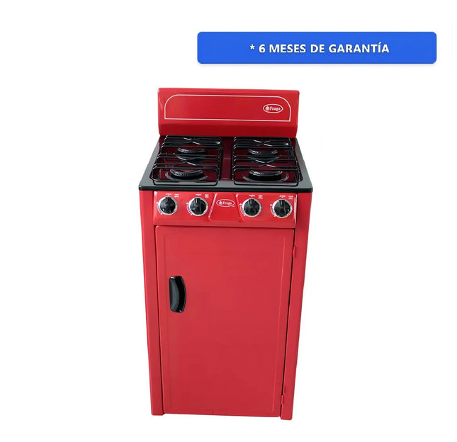 Parrilla a gas Fraga P225 roja y negra