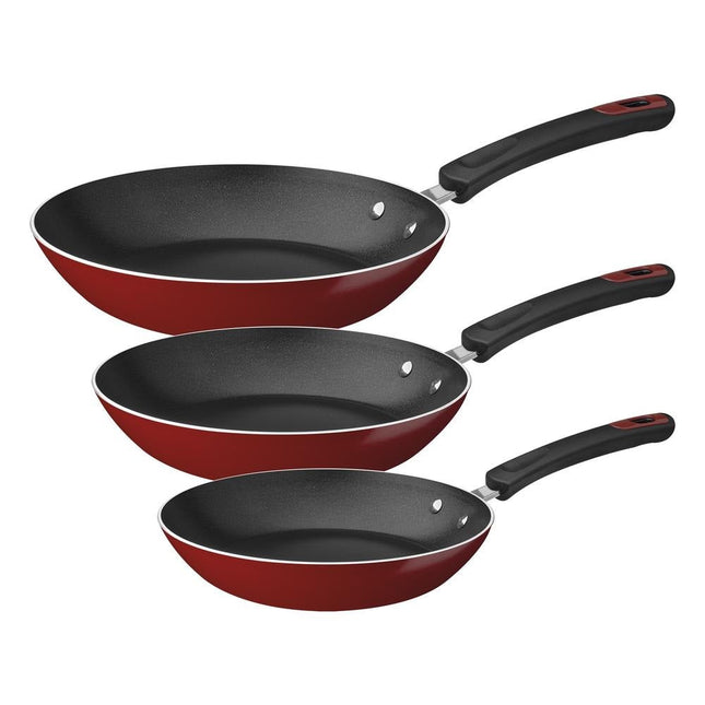 Juego de Sartenes Tramontina 27899190 de Aluminio Rojo