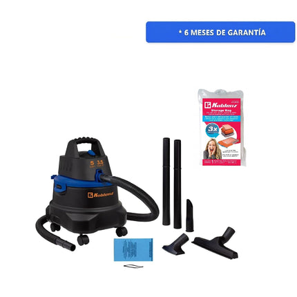 Aspiradora Multiusos Koblenz WD-5 MA Azul 5 galones + Bolsa de vacío para Almacenar de regalo