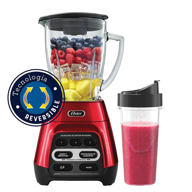 Licuadora Oster® BLSTPYG1310RBG Reversible y vaso Blend-N-Go