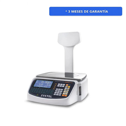 Báscula Cuora Max 30kg Con Torre Usb + Wifi Systel Color Plateado Peso máximo soportado 30 kg