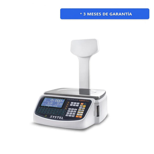 Báscula Cuora Max 30kg Con Torre Usb + Wifi Systel Color Plateado Peso máximo soportado 30 kg