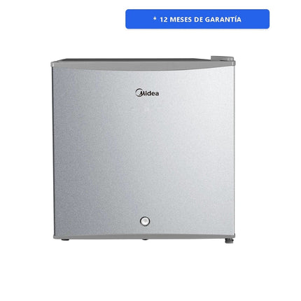 Frigobar Midea MDRD86FGM50 Always Cool Una Puerta 2ft³ Plateado Mini Electrico Chiquito Llave De Seguridad