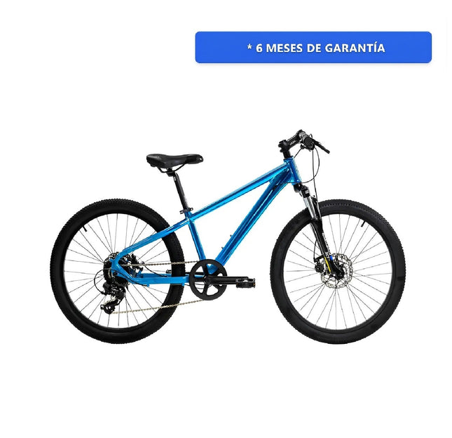 Bicicleta Alubike 24 Sierra 8 Velocidades De Aluminio - Unico Azul M