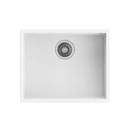 Tarja Sencilla Teka Square 50.40 TG W Blanco para Submontar Tegranite