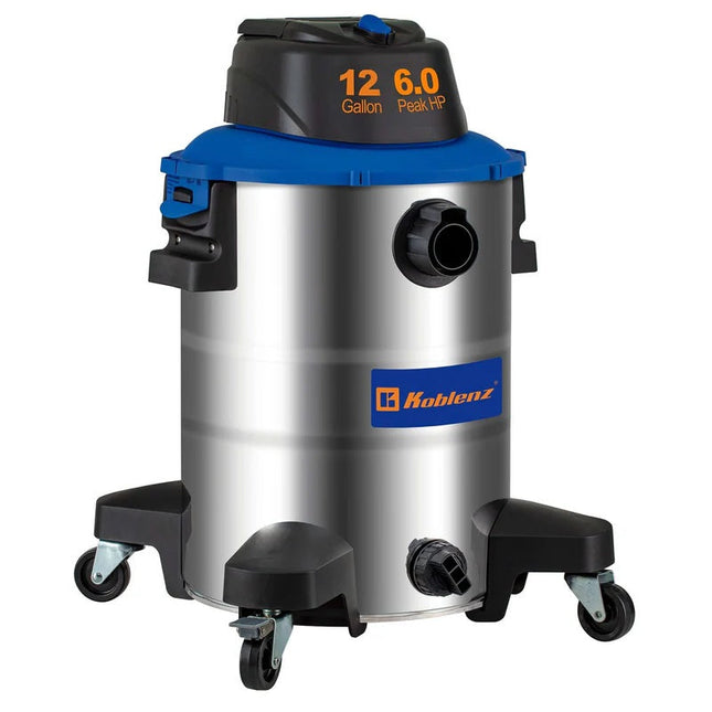 Aspiradora Koblenz WD-12 L314 SS Seco-Mojado 12 Galones de Acero