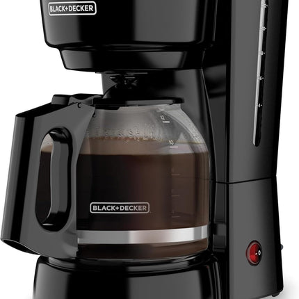 Cafetera Black&Decker CM0916B 12 Tz Base Caliente Jarra Antigoteo Negro